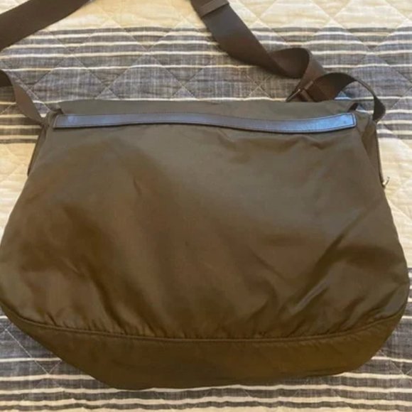 Prada Brown Nylon Messenger Bag - Picture 5 of 8